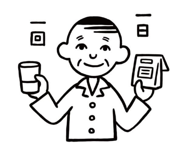 イラストACで人気のイラストレーターとコラボした限定デザインのスタンプ　シヤチハタ OSMO(オスモ)25×30mm はんこ ハンコ　一日一回 - 画像 (2)