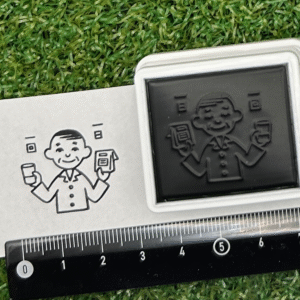 イラストACで人気のイラストレーターとコラボした限定デザインのスタンプ　シヤチハタ OSMO(オスモ)25×30mm はんこ ハンコ　一日一回
