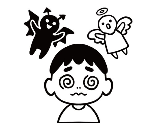 イラストACで人気のイラストレーターとコラボした限定デザインのスタンプ　シヤチハタ OSMO(オスモ)25×30mm はんこ ハンコ　どっち？ - 画像 (2)