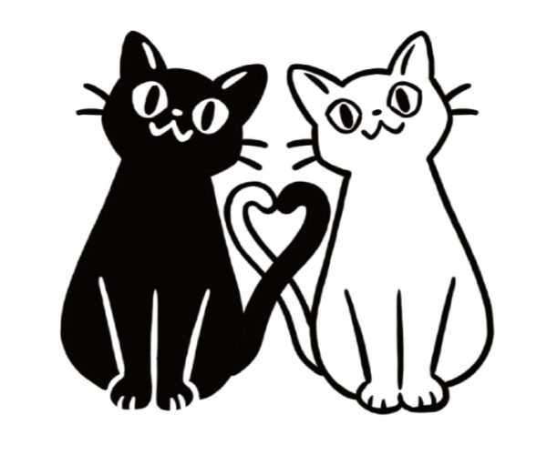 イラストACで人気のイラストレーターとコラボした限定デザインのスタンプ　シヤチハタ OSMO(オスモ)25×30mm はんこ ハンコ　仲良し - 画像 (2)