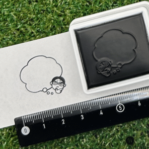 イラストACで人気のイラストレーターとコラボした限定デザインのスタンプ　シヤチハタ OSMO(オスモ)25×30mm はんこ ハンコ　ふむ