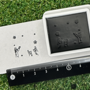 イラストACで人気のイラストレーターとコラボした限定デザインのスタンプ　シヤチハタ OSMO(オスモ)25×30mm はんこ ハンコ　よい子の誓い