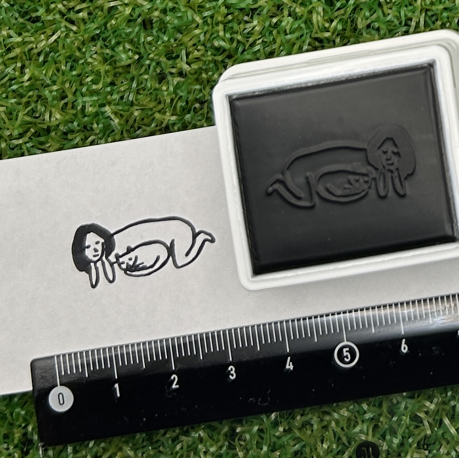 イラストACで人気のイラストレーターとコラボした限定デザインのスタンプ　シヤチハタ OSMO(オスモ)25×30mm はんこ ハンコ　ねこの予定