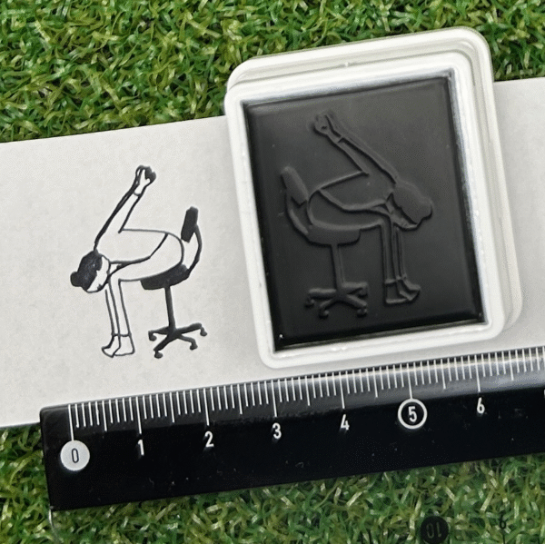 イラストACで人気のイラストレーターとコラボした限定デザインのスタンプ　シヤチハタ OSMO(オスモ)25×30mm はんこ ハンコ　ストレッチ