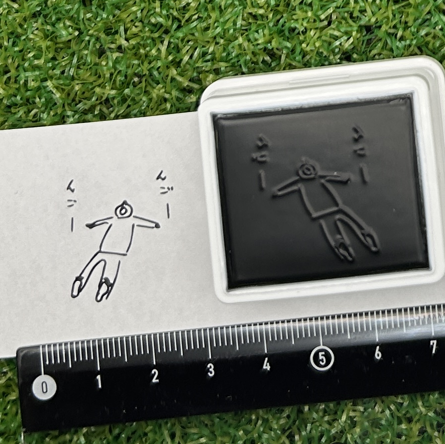 イラストACで人気のイラストレーターとコラボした限定デザインのスタンプ　シヤチハタ OSMO(オスモ)25×30mm はんこ ハンコ　お昼寝