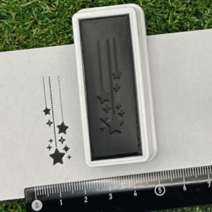 イラストACで人気のイラストレーターとコラボした限定デザインのスタンプ　シヤチハタ OSMO(オスモ)15×50mm はんこ ハンコ　星のアクセサリー